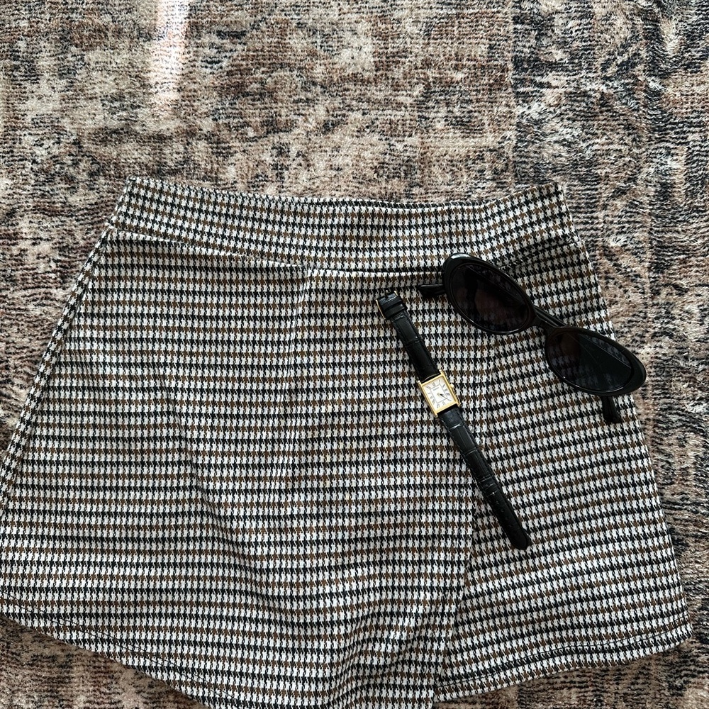 Houndstooth Skort